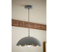 Valuelights Millie Metal Flower Style Scallop Ceiling Pendant Light In Baby Blue Baby Blue