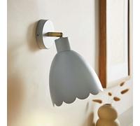 ValueLights Millie Metal Wall Light - Soft Blue