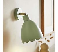 ValueLights Millie Metal Wall Light - Soft Green