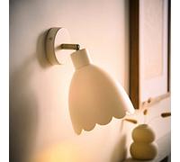 Valuelights Millie Pair Of Flower Style Scallop Adjustable Wall Lights And Bulbs