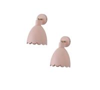ValueLights Millie Pair of Flower Style Scallop Adjustable Wall Lights in Pale Pink ValueLights Pale Pink