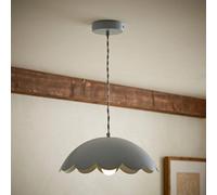 ValueLights Millie Metal Flower Style Scallop Ceiling Pendant Light in Baby Blue ValueLights Baby Blue