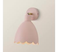 ValueLights | Millie Rose Pink Scallop Adjustable Wall Light and Bulb | Wall Light, Home Décor & Improvement Essential | Bulb Included