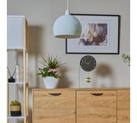 MiniSun | Mini Retro Gloss Pale Blue Arco Style Dome Ceiling Pendant Light Shades | Pendant Lights, Home Décor & Improvement Essential | Set of 2 | 20cm Shade Width