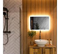 Valuelights Mirror Ip44 Bathroom Demister Touch Control Backlit Led 50 X 70Cm Mirror Light