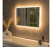 IP44 Bathroom Mirror with Touch Control LED Light and Demister Pad 50cm/70cm