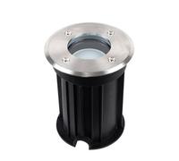 Valuelights Modern Bushed Chrome Ip54 Rated Outdoor Garden Walk Over Light - Includes Led Dusk To Dawn Sensor Bulb 4500K