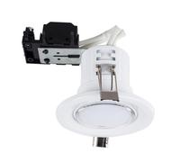 Valuelights Modern Fir Gloss White Gu10 Recessed Ceiling Downlight/spotlight - Includes 5W Led Bulb 6500K Cool White
