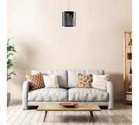 Valuelights Modern Gloss Black New York Skyline Ceiling Shade (D)20Cm