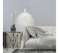 Valuelights Modern Single Eyeball Wall Spotlight Gloss White Finish