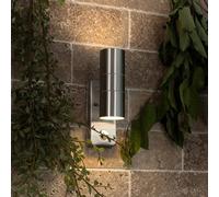 Valuelights Modern Stainless Steel Ip44 Rated Pir Motion Sensor Up Down Outdoor Security Wall Light