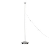 Valuelights Modern Standard Floor Lamp Base In Brushed Chrome Metal Finish