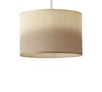 Mollie Ombre Natural Bamboo Drum EasyFit Ceiling Pendant Lamp Shade ValueLights Brown One Size