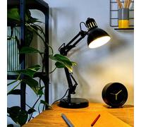 ValueLights Monda Adjustable Black Table Lamp ValueLights Black