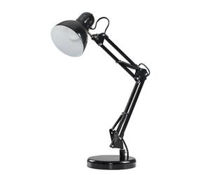 Valuelights Monda Retro Designer Style Adjustable Black Metal Bedside Desk Table Lamp - Includes 4W Led Golfball Bulb 3000K