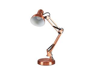 Valuelights Monda Retro Designer Style Adjustable Brushed Copper Metal Bedside Desk Table Lamp