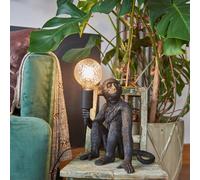 Valuelights Monkey Animal Quirky Modern Black Table Lamp