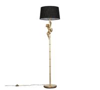 MiniSun | Modern Gold Hanging Monkey Design Floor Lamp with a Black Tapered Shade | Floor Lamps & Torchieres, Home Décor, Improvement & Lifestyle Essential