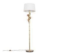 MiniSun | Modern Gold Hanging Monkey Design Floor Lamp with a White Tapered Shade | Floor Lamps & Torchieres, Home Décor, Improvement & Lifestyle Essential