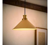 ValueLights | Morgan Beige Metal Taper Shade with Warm White Bulb