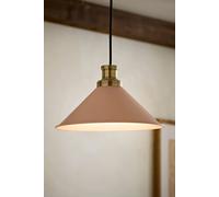 Valuelights Morgan Blush Pink Taper Metal Rolled Edge Shade With Metal Fitting