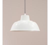 Morris Metal Drop Hanging Pendant Ceiling Light ValueLights White One Size