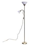 Valuelights Mozz Antique Brass Mother And Child Floor Lamp With Bulbs