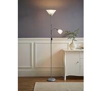 ValueLights Mozz Gloss Mother & Child Floor Lamp Silver