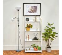 MiniSun | Modern Metallic Silver 2 Way Mother/Father Parent and Child Floor Lamp | Floor Lamps & Torchieres, Home Décor, Improvement & Lifestyle Essential