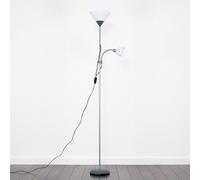 Valuelights Mozz Silver Mother And Child Floor Lamp With Cool White Bulbs
