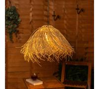 ValueLights | Natural Grass Solar Powered Outdoor Hanging Pendant Garden Pergola Light
