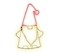 ValueLights | Neon Christmas Gonk Wall Light Illuminated Plug in Xmas Decor Light Up Gnome Decoration | Christmas & Festive Essential