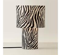 ValueLights | Nessa Zebra Pattern Velvet Table Lamp | Table Lamp, Home Décor & Improvement Essential