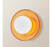 ValueLights | Newbury Amber Glass IP44 Flush Wall Light | Bathroom Wall Light, Home Décor & Improvement Essential