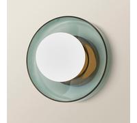 ValueLights | Newbury Jade Green Glass IP44 Flush Wall Light | Bathroom Wall Light, Home Décor & Improvement Essential