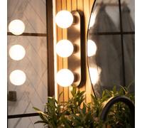 Valuelights Orbital Black 3 Way Opal Glass Ip44 Bathroom Ceiling Light With Warm Led Bulbs