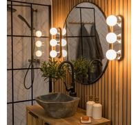Valuelights Orbital Chrome 3 Way Opal Glass Ip44 Bathroom Ceiling Light With Cool Led Bulbs