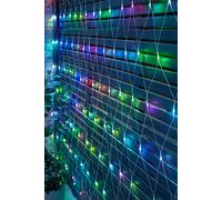 Valuelights Outdoor Christmas Curtain Fairy Lights 200 Multicoloured Bulbs 3M X 2M Multi One Size