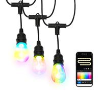 ValueLights | Outdoor RGBIC Dream Colour Smart Festoon Lights | Indoor/Outdoor String Lights, Home Décor & Improvement Essential | App Controlled Works with Alexa and Google,
