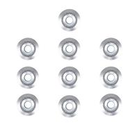 Pack of 10 Silver Outdoor Decking Lights ValueLights Silver One Size