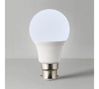 ValueLights 2 Pack B22 White Thermal Plastic GLS LED 10W Warm White 3000K 800lm Light Bulb ValueLights White