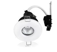 Valuelights Pack Of 6 Bathroom/shower/soffit Ip65 Rated White Recessed Ceiling Downlights Complete 5W Led Bulbs 3000K Warm White