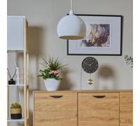 Valuelights Pair Of Mini Retro Gloss White Arco Style Dome Ceiling Light Shades (D)20Cm