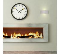 MiniSun | Modern Curved Ceramic Uplighter Wall Wash Lamps in A White Finish | Wall Lamps & Sconces, Home Décor & Improvement Essential | Set of 2