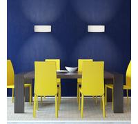 Valuelights Pair Of Modern Planter Style White Ceramic Wall Lights