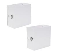 ValueLights | Pair of White Magnetic Easy Fit Wall Lights Touch Up/Down Lamp and USB Rechargeable | Wall Lights & Home Improvements Essential