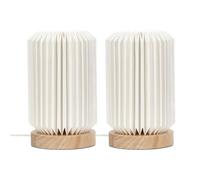 Pair Of Maja White Wood Tripod Table Lamps ValueLights White One Size