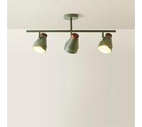 ValueLights | Parker Green and Walnut 3 Way Ceiling Light | Ceiling Lights, Home Décor & Improvement Essential