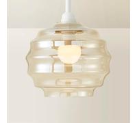 Patty Champagne Bubble Glass Easy Fit Ceiling Pendant Lamp Shade ValueLights Light Sand One Size