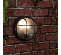 Pendle Black Outdoor Wall Bulkhead Light ValueLights Black One Size
